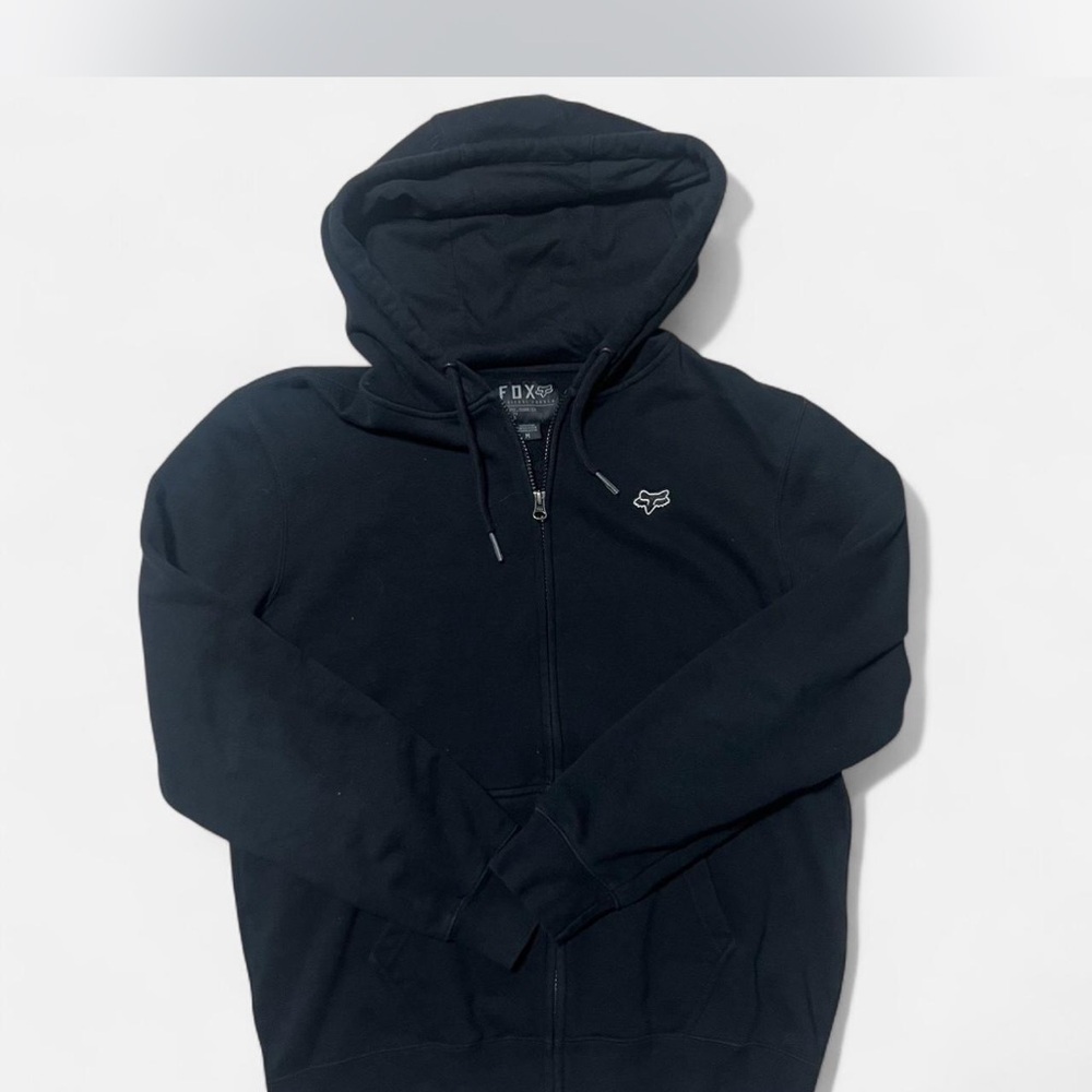Fox Black Zip Up Sweater Classic Design